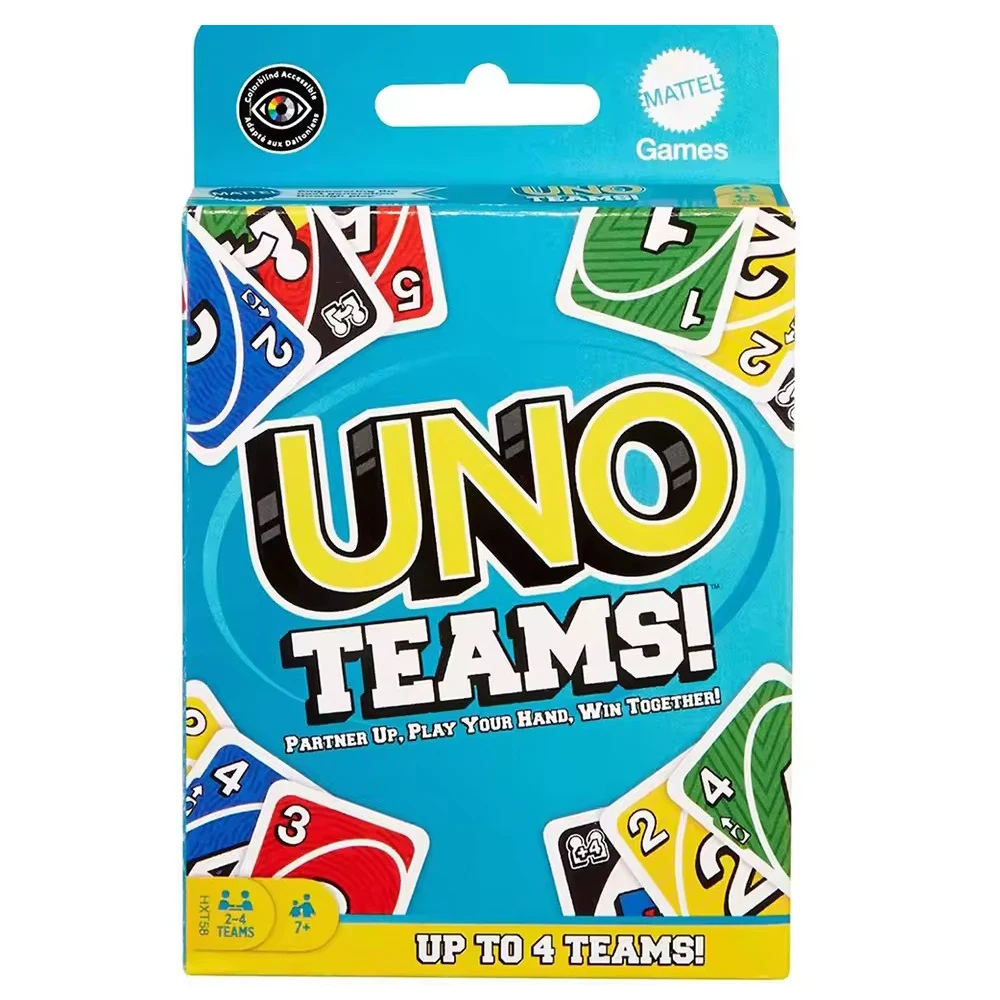 New Uno TEAMS! Game Board Games UNO Cards Table Family Party Entertainment UNO Games Card Toys Children Birthday gift