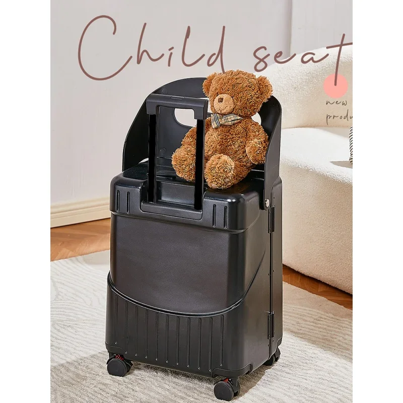 Trolley Case para pais e filhos, bolsa de bagagem, mala de embarque, mala de rolo, boa aparência, pode montar, 20 Polegada, novo