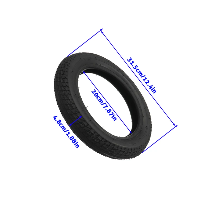 Durable 12 Inch 12x2.125 bicycle Tire, Reliable outer Tire Replacement for Enhanced Traction