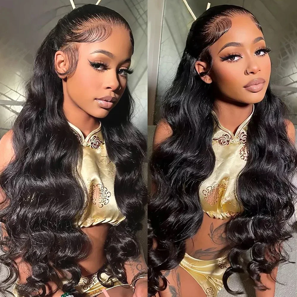 Nadine 13x6 Body Wave Lace Front Human Hair Wigs Brazilian Hair 13x4 Lace Frontal Wig For Black Women Pre Plucked With Baby Hair