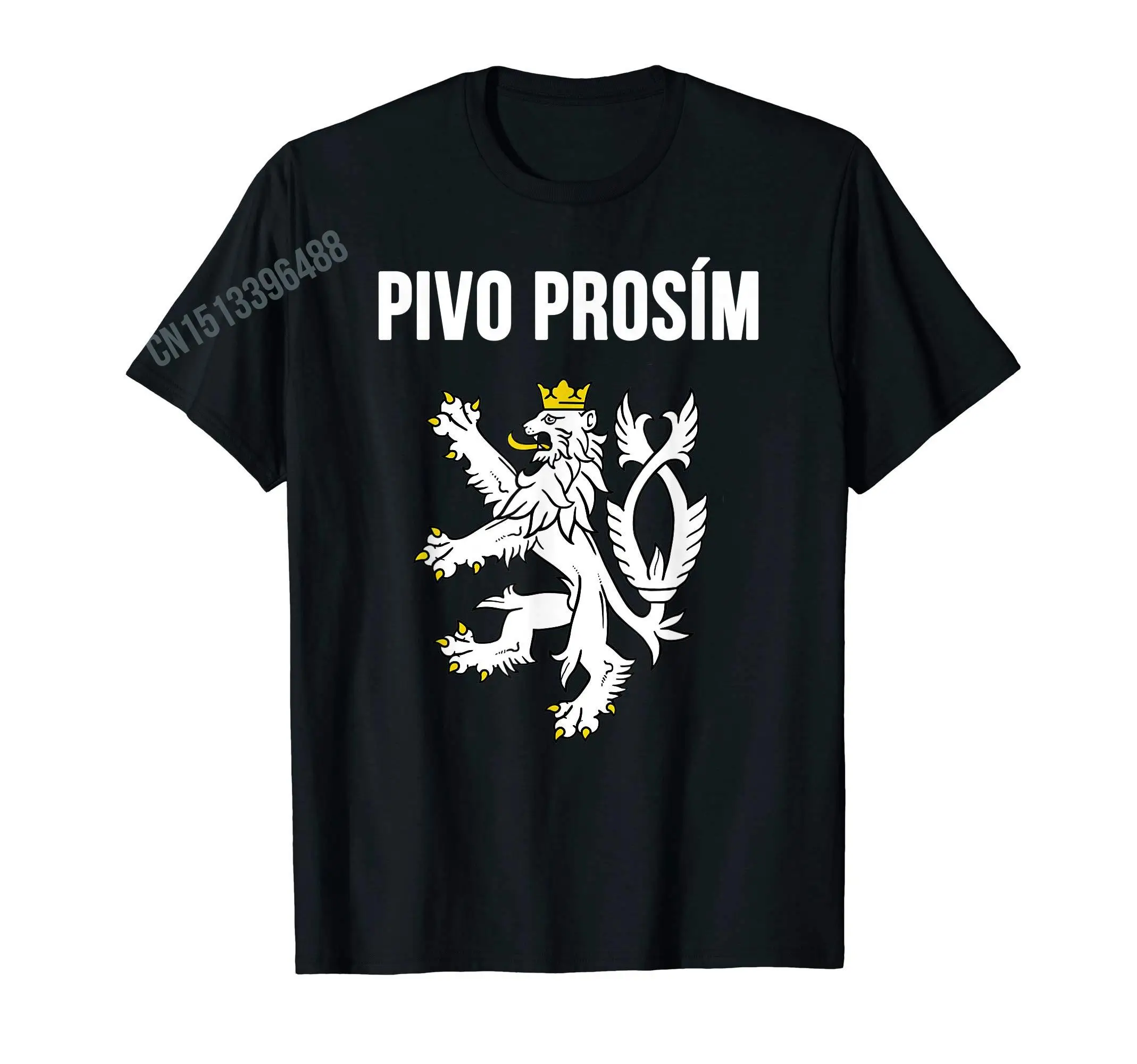 More Design Czech Republic Lion Coat of Arms Graphic T-Shirt Map For Men Women T Shirt Tops Cotton Tees