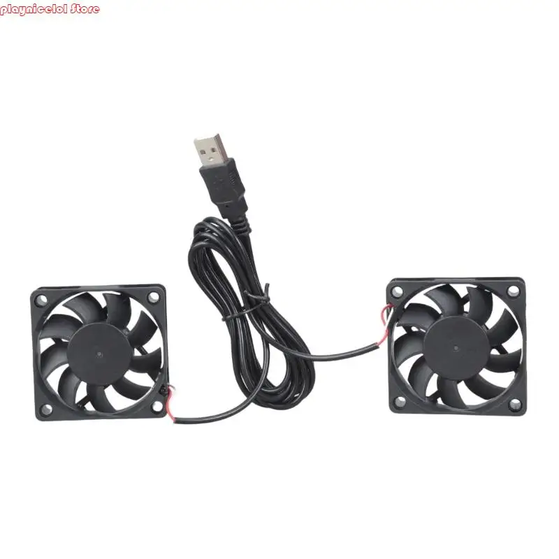

E8BA 5V 60mm USB Cooling Fan for Router Modem Receiver Extractor Fan Pipe Duct
