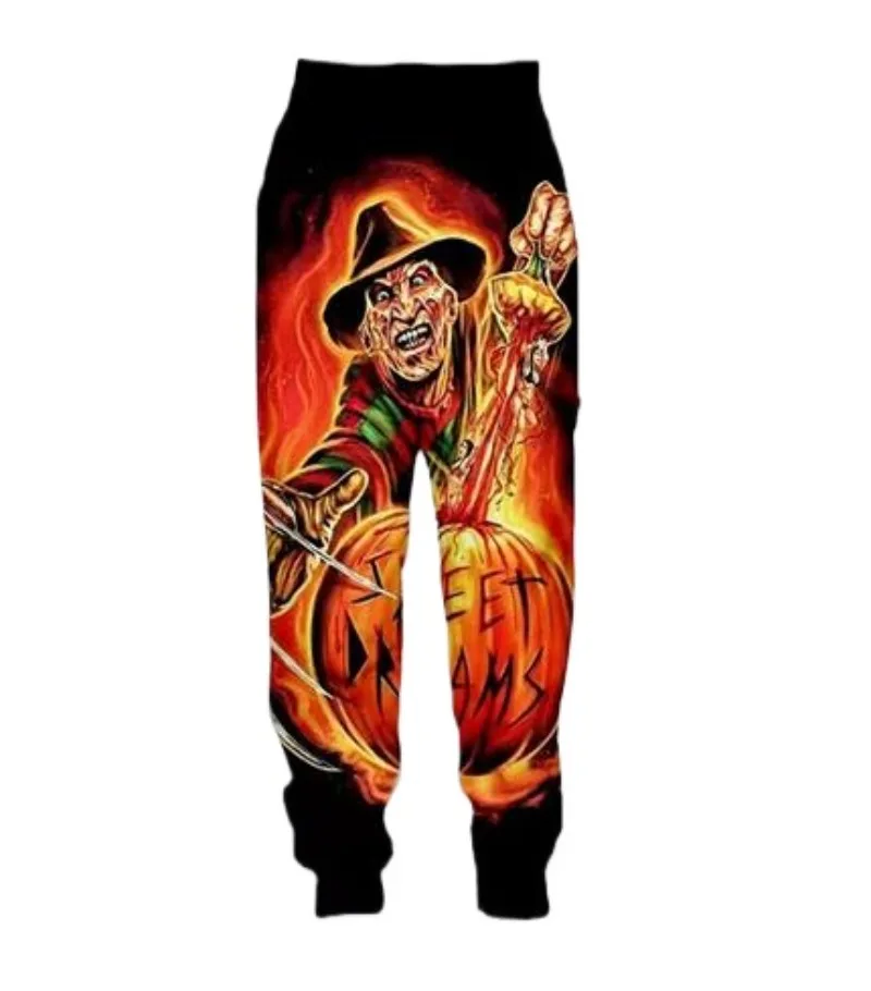 

New Men/Women Hallowmas Horror Freddy Krueger 3D Printed Casual Pants Fashion Streetwear Men Loose Sporting Long Trousers