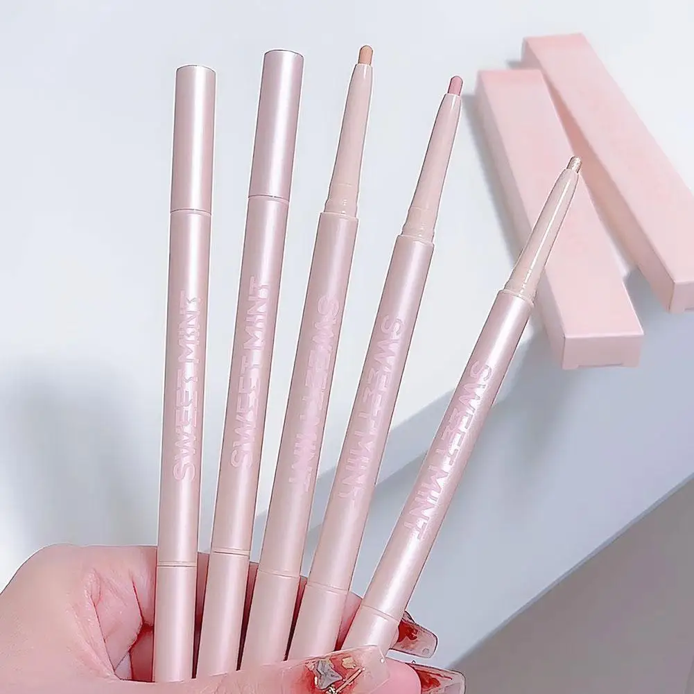 1pcs Double-ended fine-tip eyebrow pencil, waterproof, sweat-proof, smudge-proof, non-fading, natural color eyebrow pencil