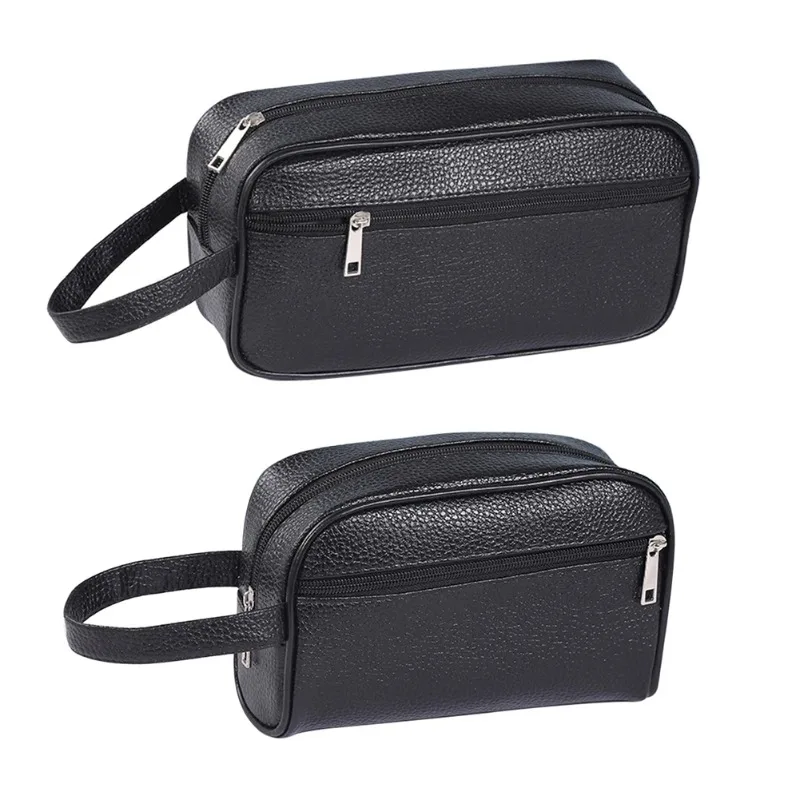Men's Wallet, vintage PU Leather Business Handbag and Handbag, Women's Fashionable Makeup Bag, Phone Wrist Guard Bag
