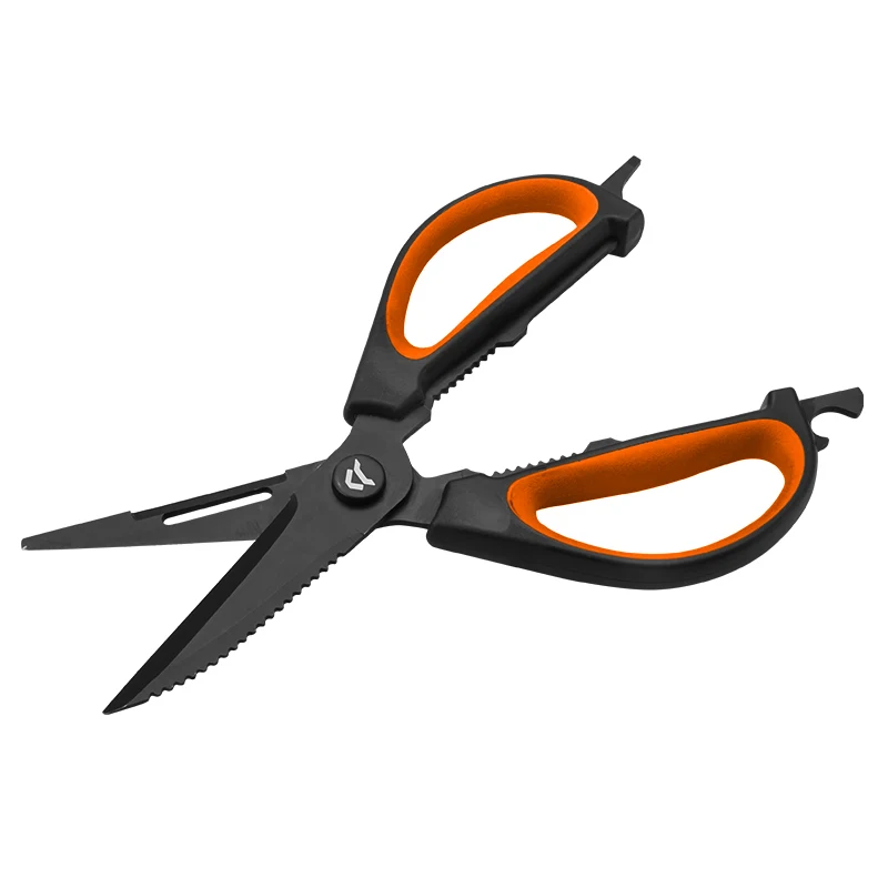 Home multifunctional scissors Fish maw cut open shrimp cut kitchen cut outdoor scissors curved mouth scissors