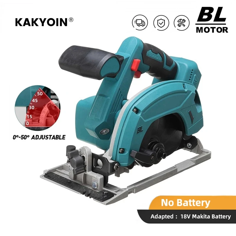 

3000W Cordless Circular Saw 165mm Saw Blade Brushless Electric Circular Saw Multi-Angle Wood Cutting Tool for Makita 18V Battery