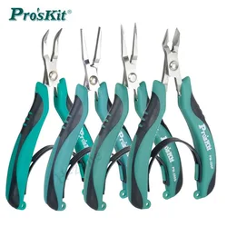 Pro'skit PM-396F Stainless Steel Industrial Grade High Hardness Diagonal Pliers for Electrician Wire Cutting and Stripping Tools