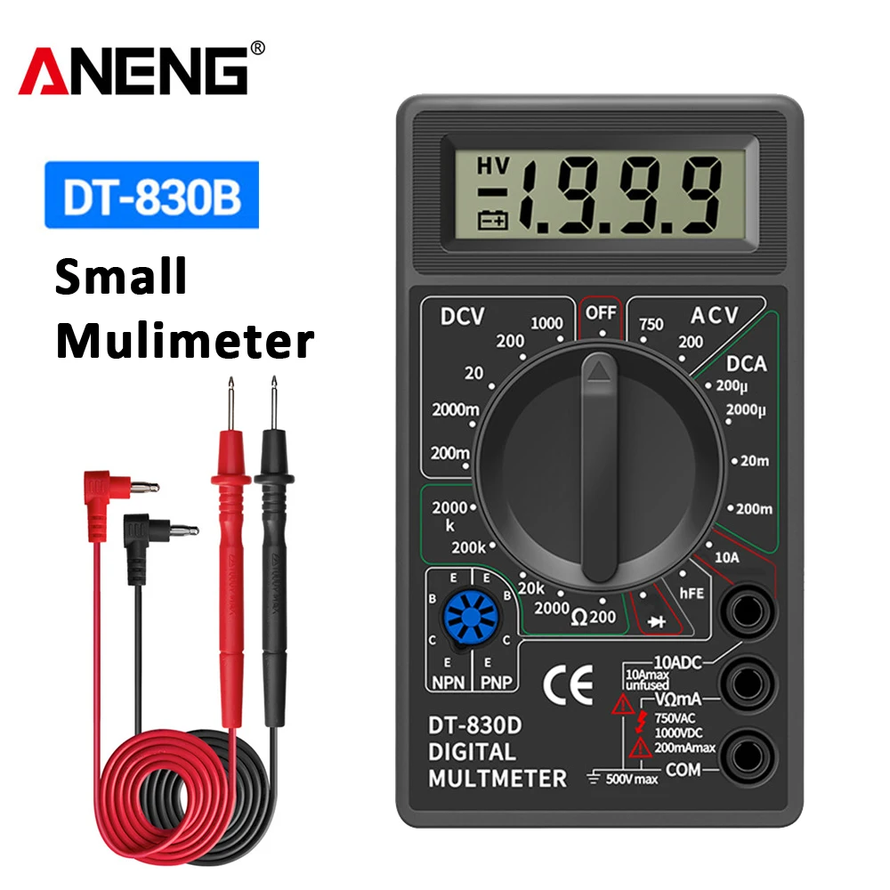 ANENG DT830B Multimetro Tester palmare multimetri digitali multimetri professionali Multimetro Ohm Maltimeter Tools