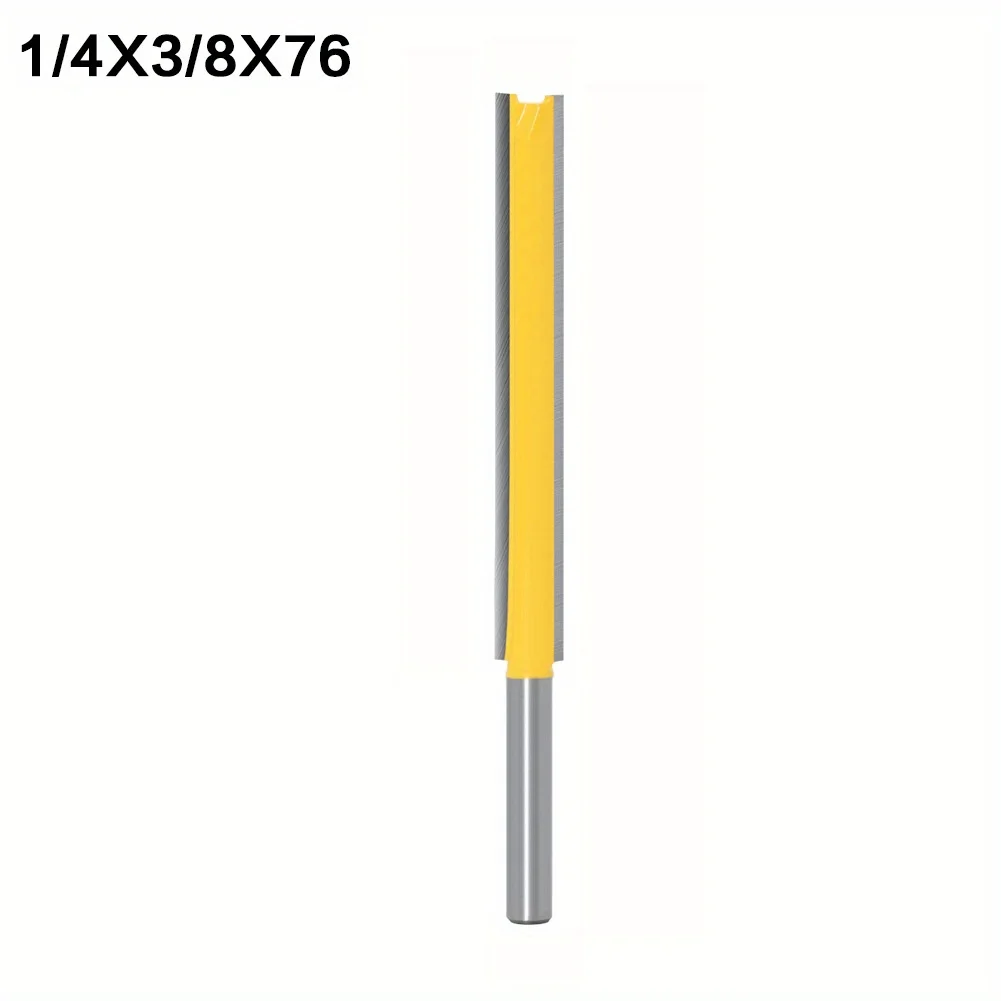 1 Pc ,Long Reach Double-Edged Straight Router Bit - 1/4\