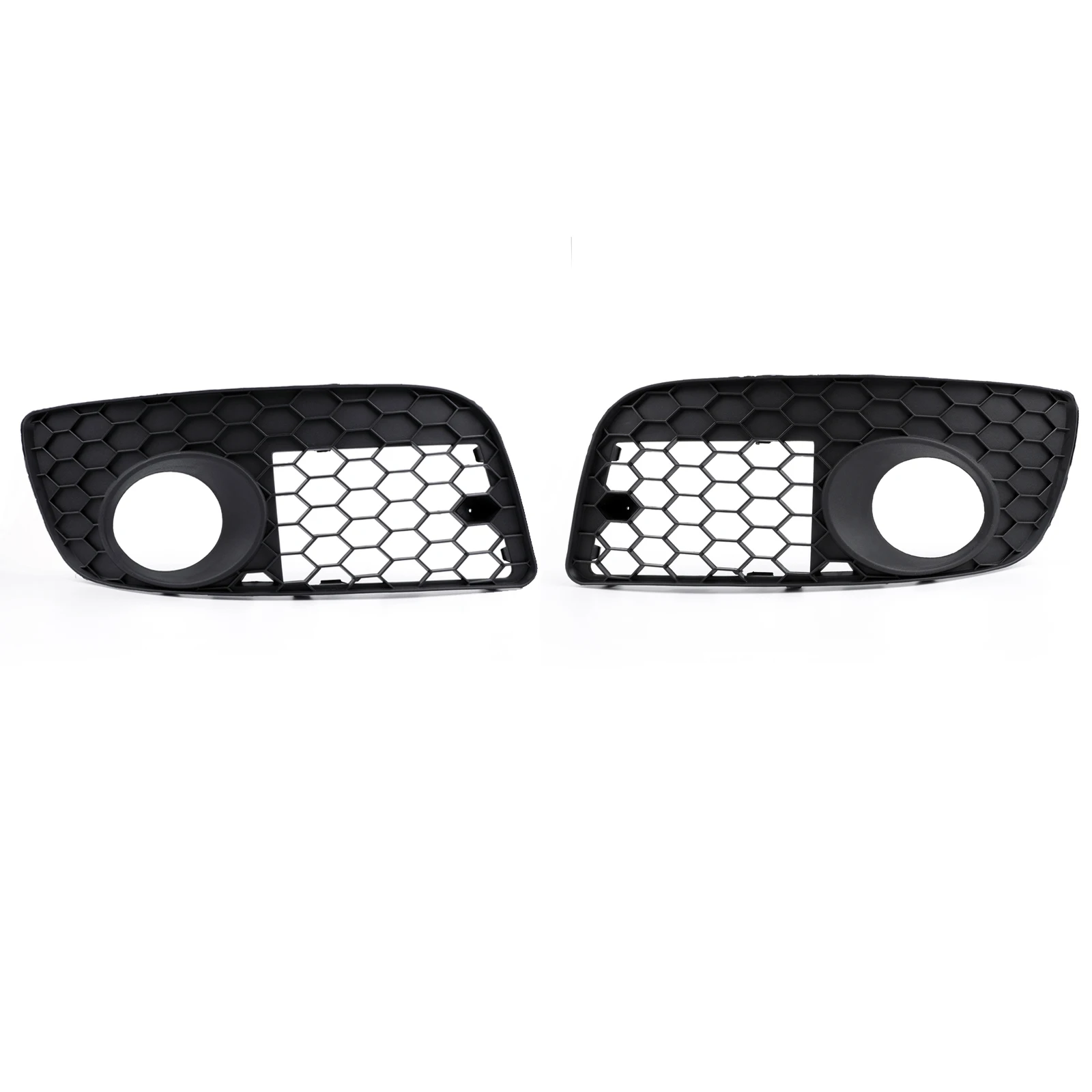 Pair Front Bumper Fog Lamp Lights Grill Grille For VW GOLF MK5 GTI 2006-2009