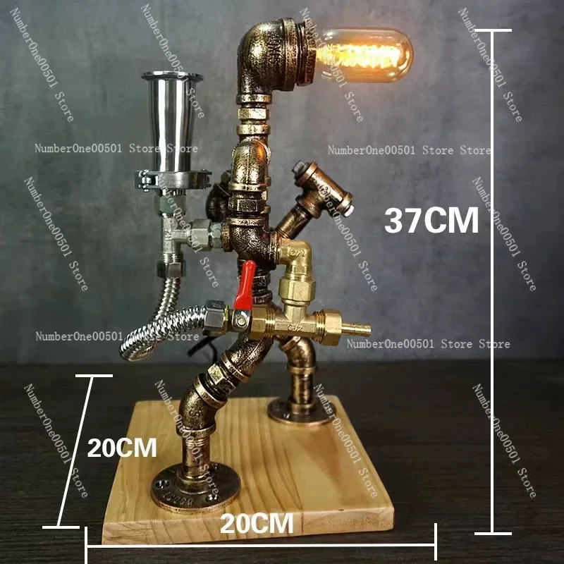 

Декоративный робот в винтажном индустриальном стиле для бара, кафе, креативное украшение для стола