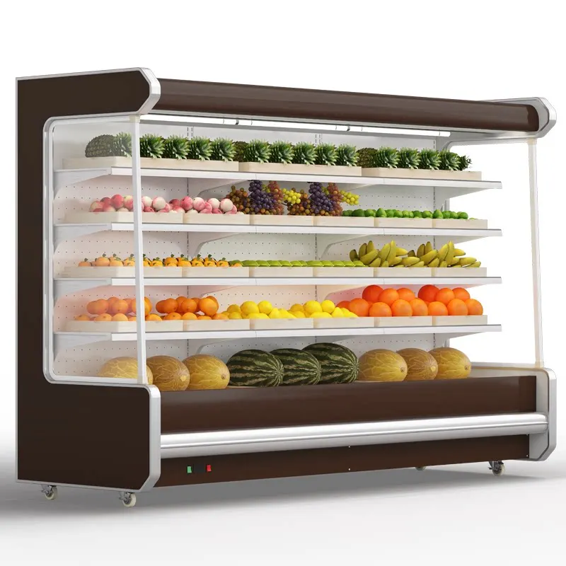 Fruit fresh-keeping cabinet freezer supermarket commercial air-cooled vegetable Malatang refrigerator refrigerated display