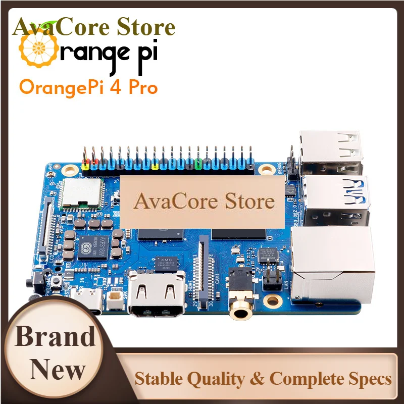 AvaCoreOrange Pi 4 Pro 4GB LPDDR5 Allwinner A733 Single Board Computer
