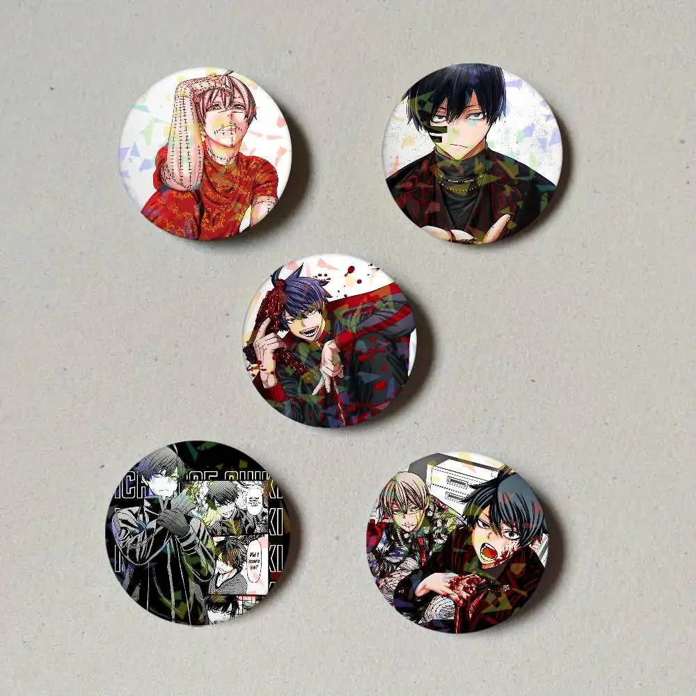 أنيمي T-تشديد A-ankis تأثيري حلي شارة عملية الليزر دبوس صفيح بروش أنيمي الدعامة هدية عيد الميلاد #5