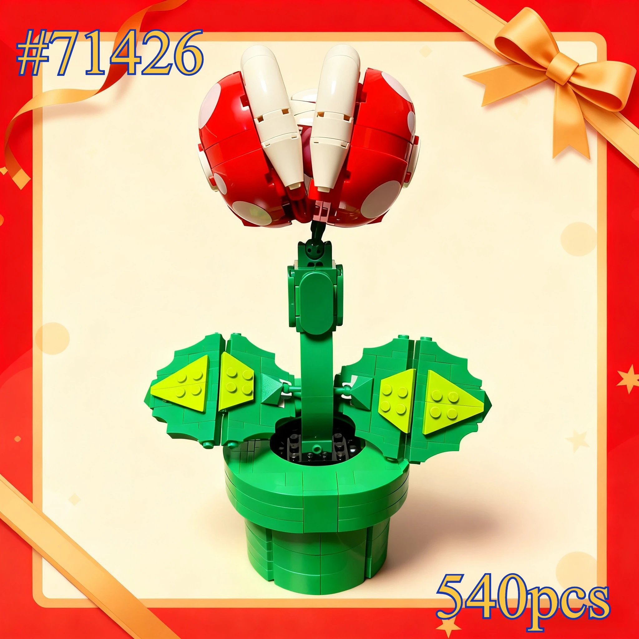 Flowers Can Bite People 71426 Building Blocks Sets Compatible with Legoed Particles Suitable for Christmas Gifts 540pcs