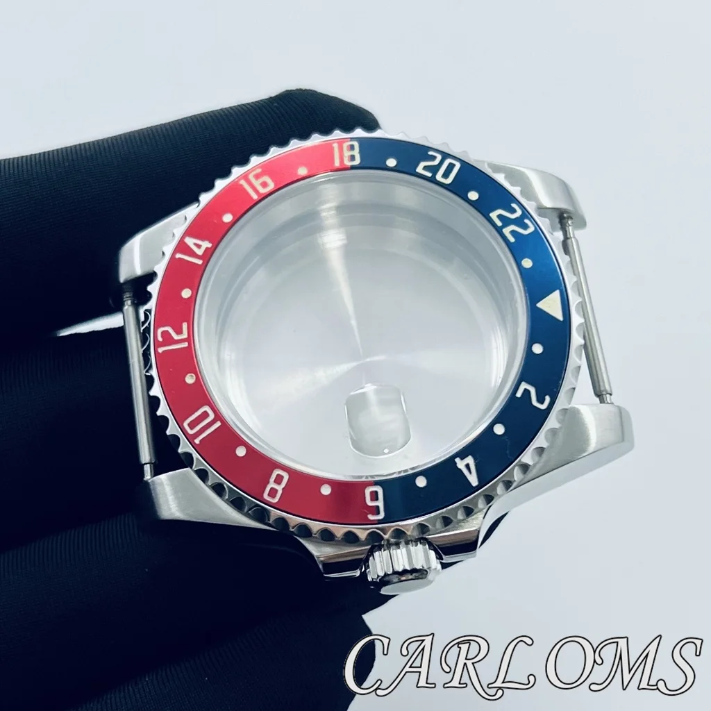 TOP 40mm ETA2824 PT5000 NH34 NH35 NH36 NH70 NH72 4R35 4R36 Movement GMT Aluminium Bezel Sapphire Glass Watch Case