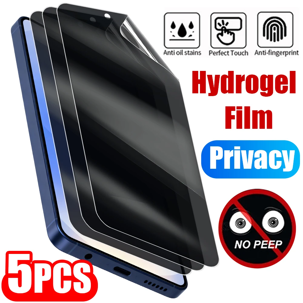 

1-5 шт. гидрогелевая пленка для защиты экрана Samsung Galaxy S26 S26Plus S26Ultra, антишпионская защитная пленка от царапин, мягкая защитная пленка