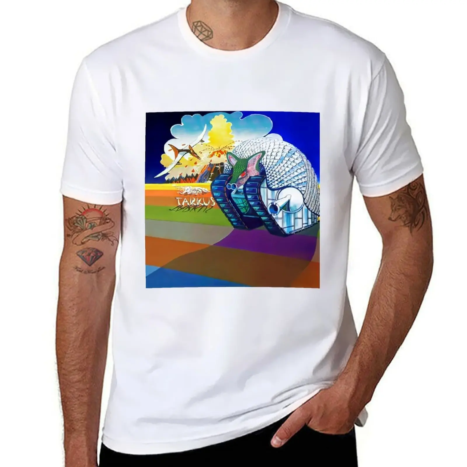 

ELP Tarkus (1971) T-Shirt t shirts for man graphic funny t shirts for man pack cotton T-Shirt