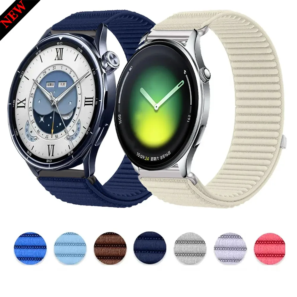 18/20/22mm Nylon Strap For Xiaomi Watch 5 S5-4-3-2-1 Sports Bracelet Band For Oneplus Watch 4/Lite-3-2/OPPO Watch S-X3-2-X Belt
