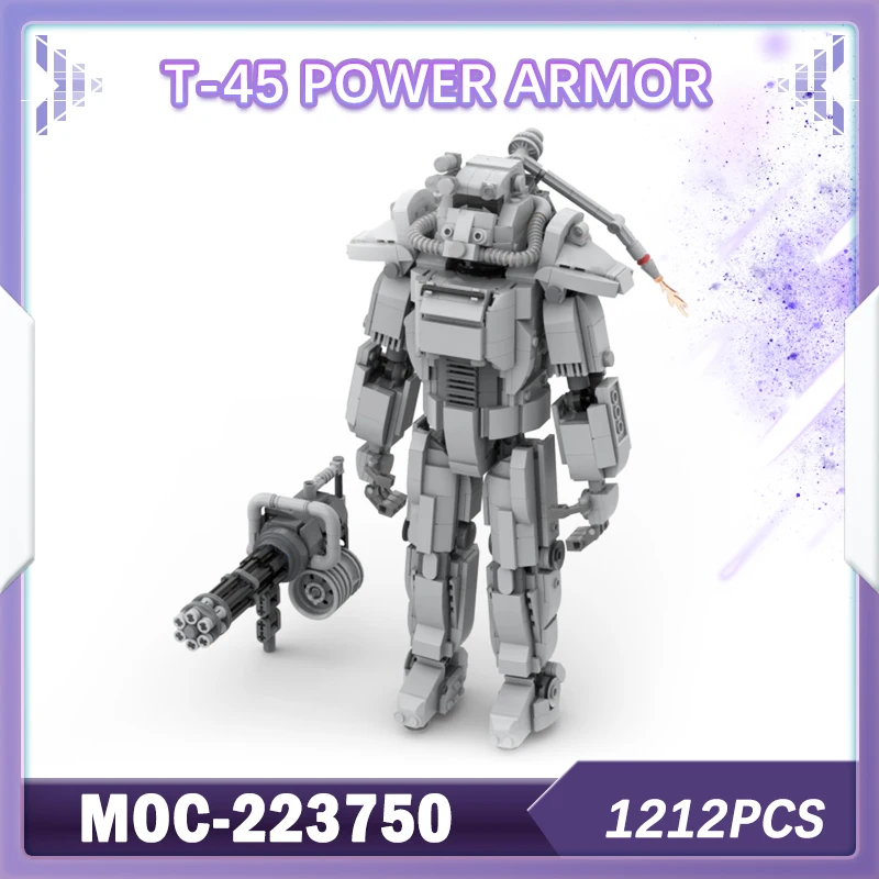 

1212PCS MOC-223750 T-45 Power Armor Building Block Assembly Sci-fi War Robot Mecha Model Toy Popular Cool Kids Surprise Gifts