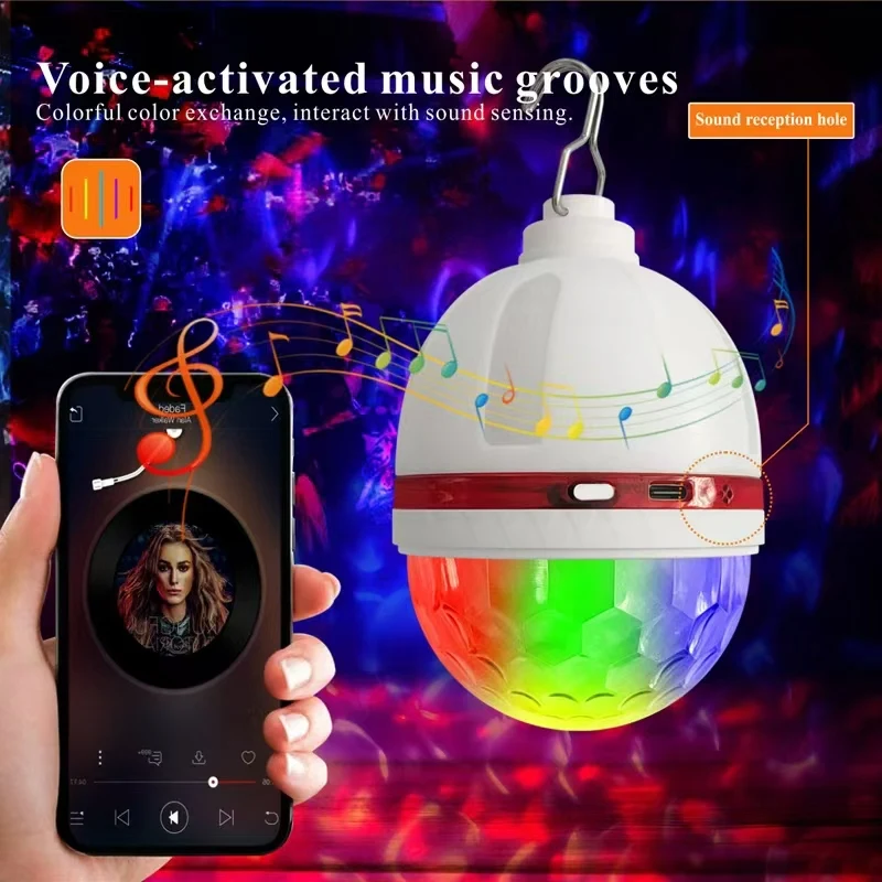 Music Beat Sync LED Ambient Lamp - USB Charging, Remote, Color Changing Atmosphere Light Sound-Activated LED Party Ambient Light