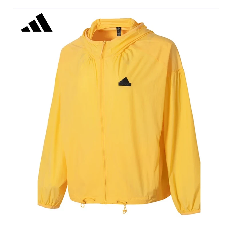 

Женская спортивная куртка adidas TECH UPF HD JKT с капюшоном, универсальная, повседневная, осень 2025, IM8836