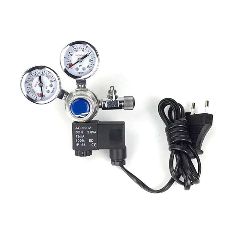 

ABVJ-Single Stage Large Gauge CO2 Regulator Aquarium Accessories Fish Tank Aquarium Bubble Counter EU Plug