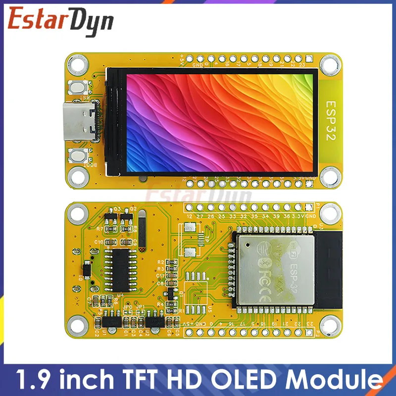 

Плата разработки Estardyn ESP32 c3 WIFI Bluetooth 1,9-дюймовый ЖК-дисплей ST7789 Type-CIPS