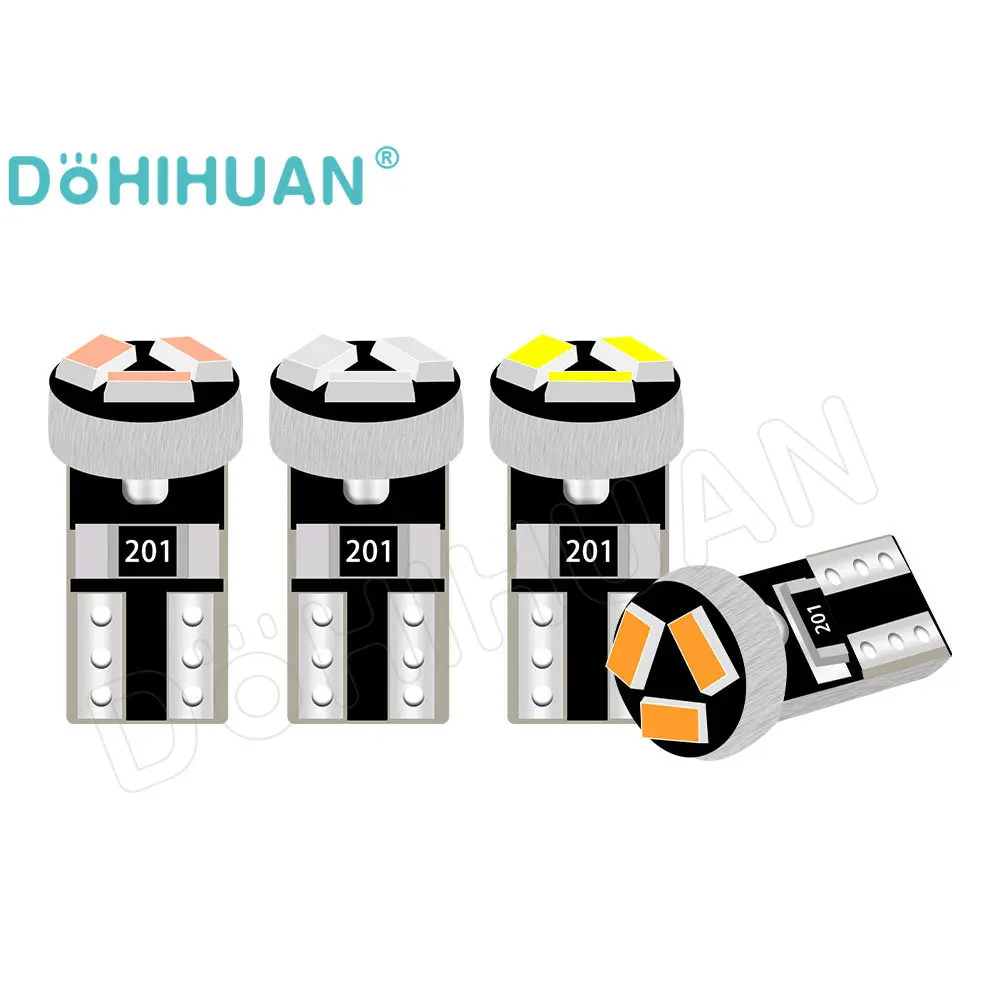 

DOHIHUAN 8PCS Meter T5 Led Bulb 2721 Indicator 73 74 17 Instrument W3W 3014 Plate Panel Warning Signal Lamp Car Dashboard Light