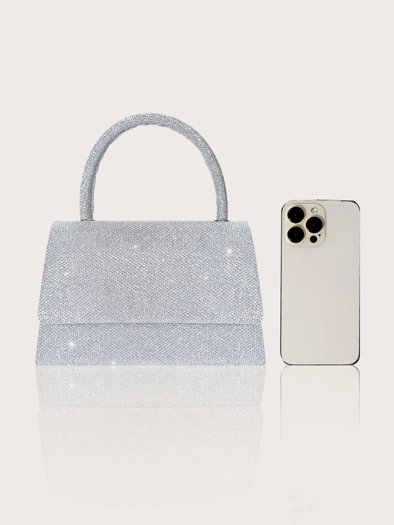 حقيبة عشاء نسائية أنيقة وخفيفة الوزن وبسيطة ولامعة، مزودة بقلائد وأساور وأقراط ساحرة ومجموعة حقائب يد نسائية رائعة للحفلات والعرائس وطلاب الجامعات وحفلات الزفاف، وهي مثالية للحفلات والولائم إنها أفضل هدية للجميع. #3