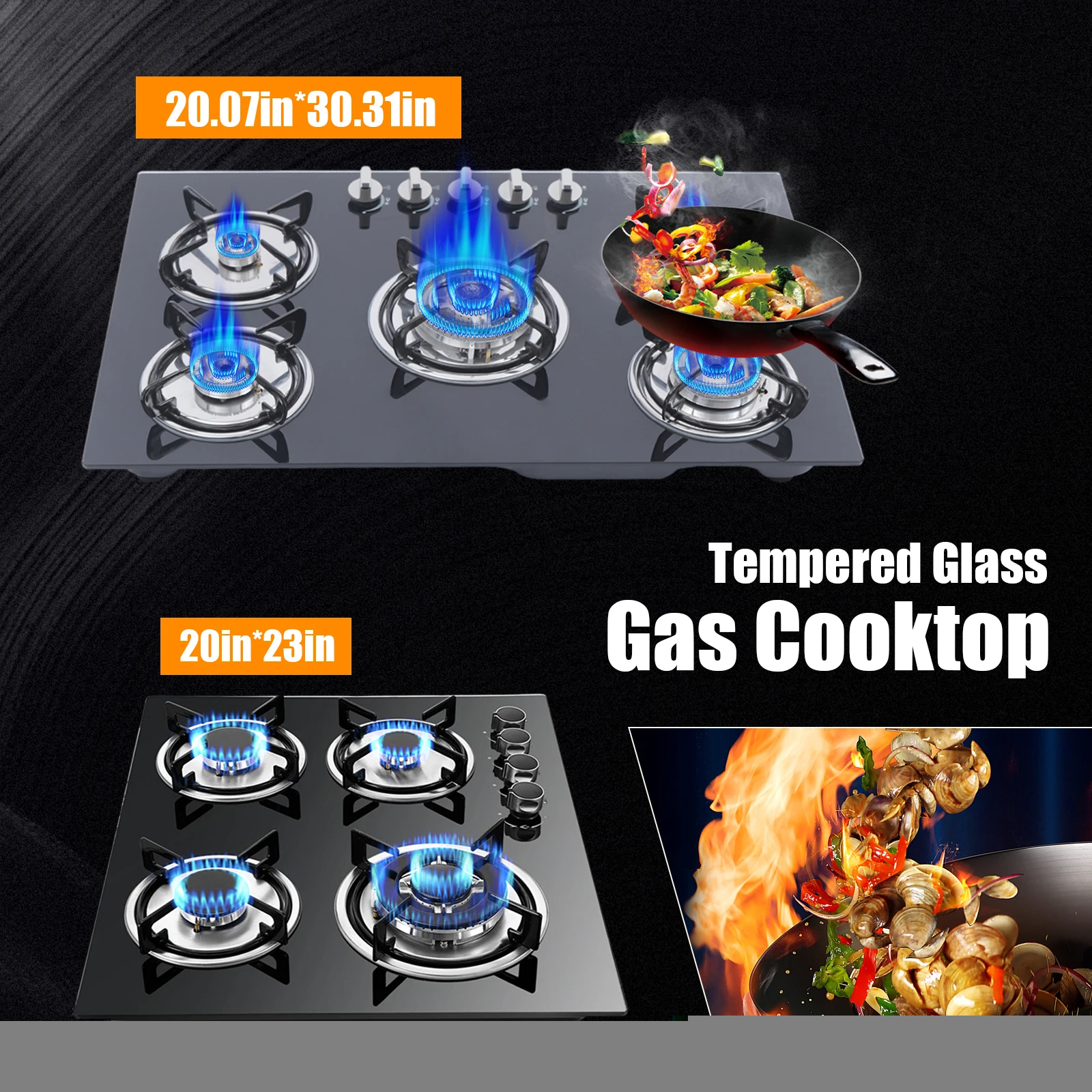 Gas Cooktop 5 Burne…