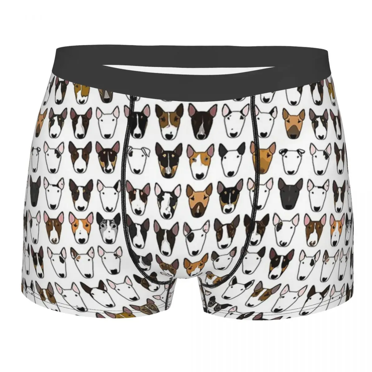 Twinkle The Bull Terrier Boxer Masculino Roupa Interior Altamente Respirável Shorts Estampados de Alta Qualidade, Presentes de Aniversário