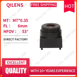 QILENS CCTV Lens M7 6mm for Security 720P 1080P HD Mini Camera Pin hole Lens