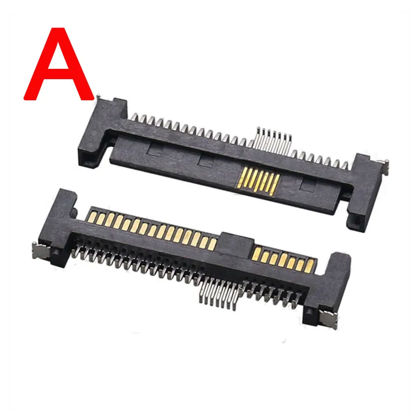 1PCS SAS Interface Socket SSD Solid State Drive 39Pin Male Female SMT Connector Seat Sinking Plate Patch Type Connector Port