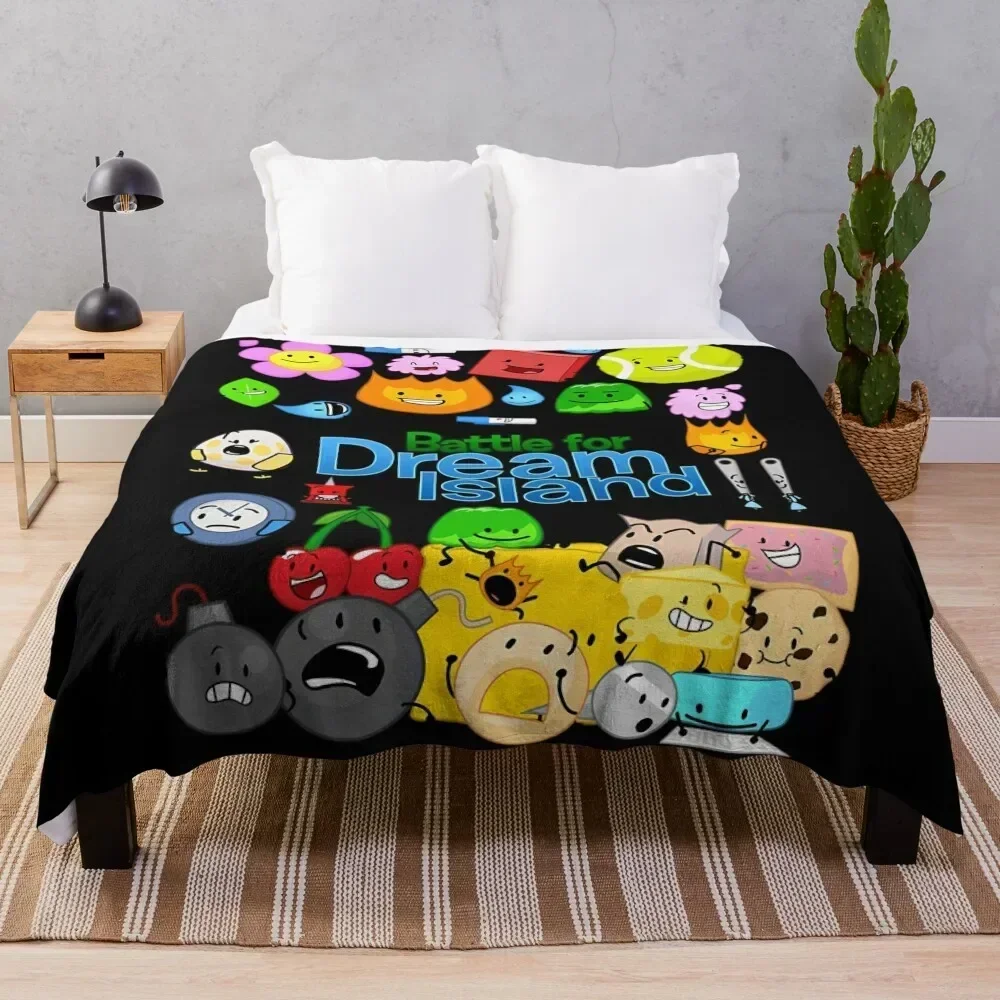 

Battle For Dream Island Throw Blanket Soft Plaid Summer Soft Beds manga Blankets