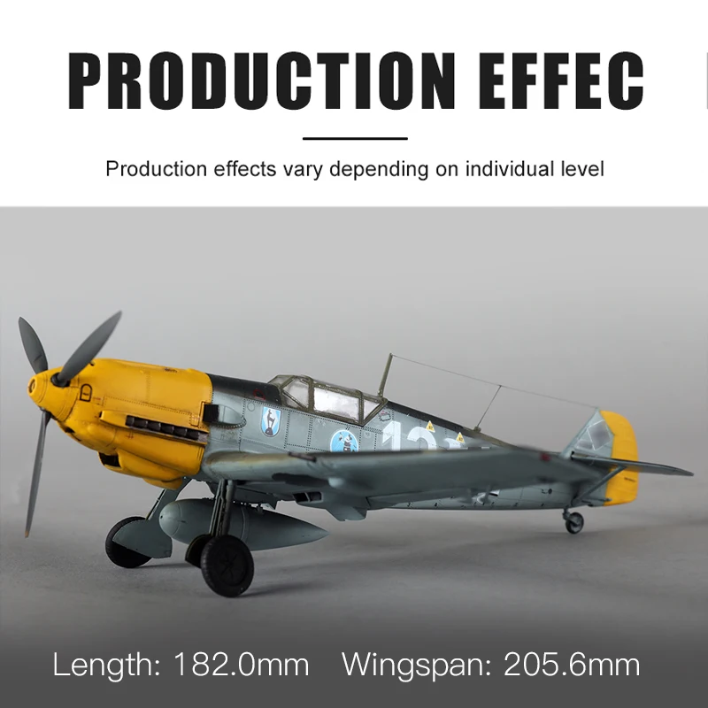 عازف البوق البلاستيك تجميعها نموذج طائرة عدة 81791 الألمانية Bf109E-3 مقاتلة 1/48