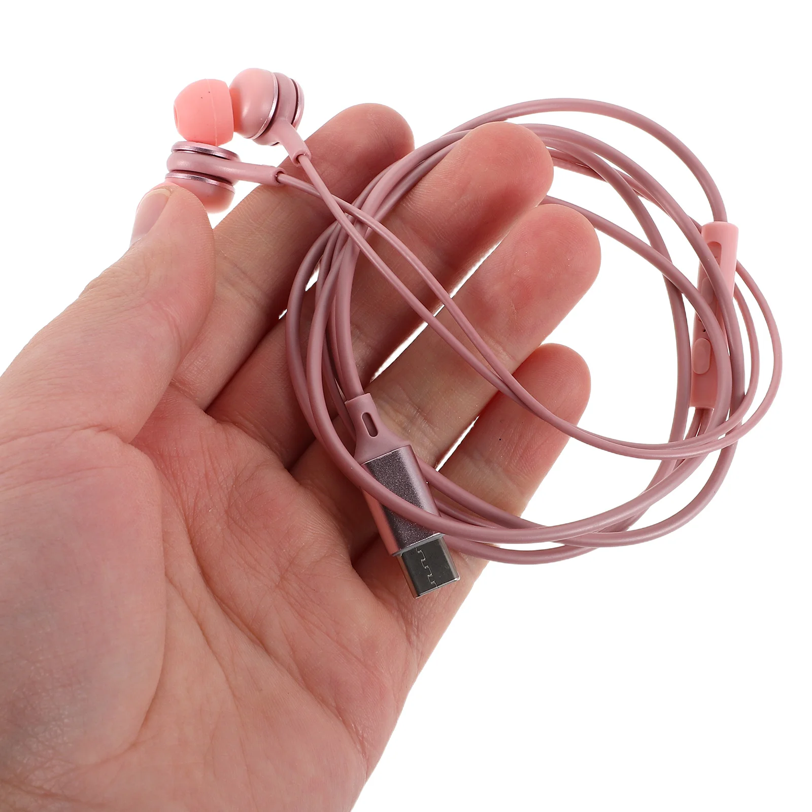 

1 Pair Noise Cancelling Wired Earbuds Type C High Fidelity Sound Comfortable Fit For Travel Gaming Calls Earphones Usb C For