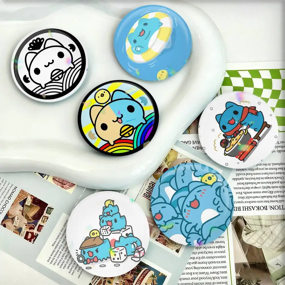 

Anime B-Bugcat CapooS Badges 25 32 44 58 75 mm Round Fans Collect Friends Gifts Brooch Souvenir