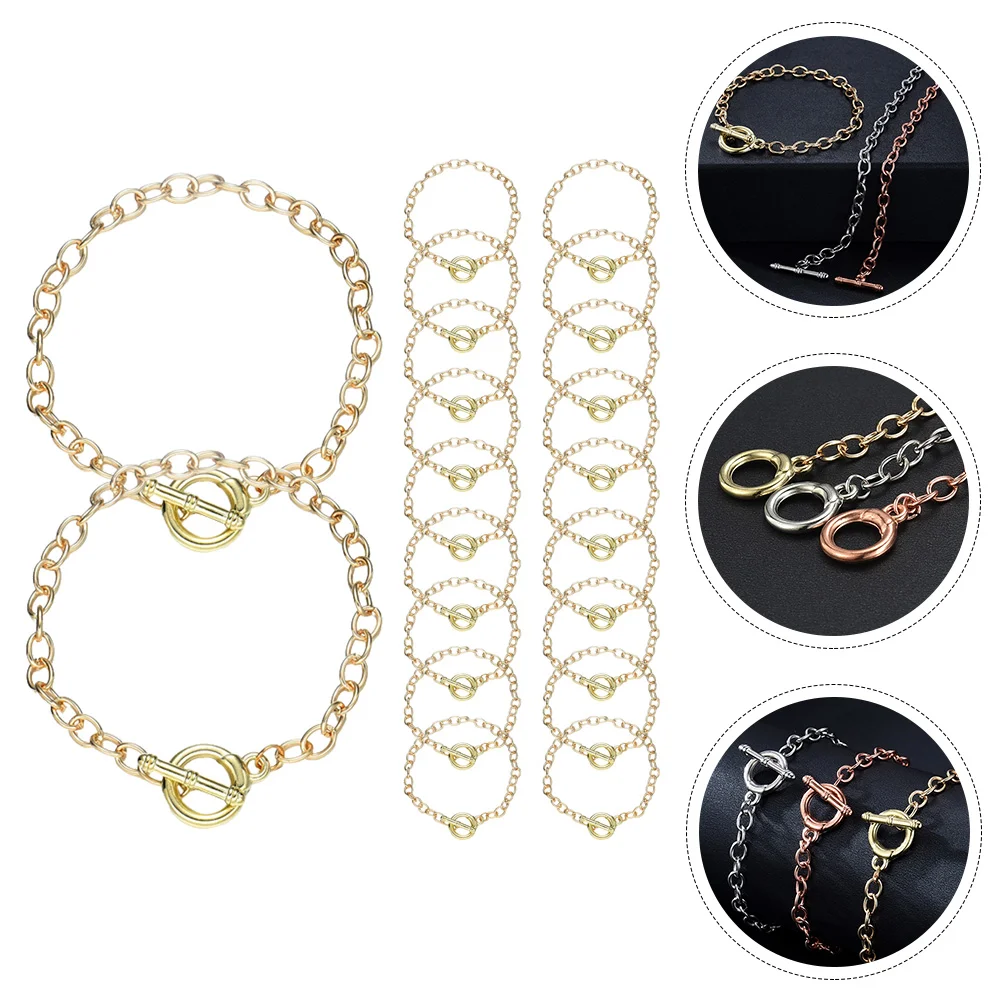 

20 Pcs Clasp Bracelet Charm Charms Bracelets Bulk Supplies Braclet Jewelry Chains Cute Clasps for Making