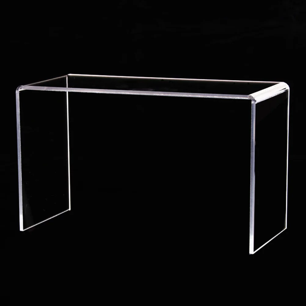 

3Pcs Acrylic Display Risers U Shaped Shelf Stand for Shoes Cosmetics Makeup Organization Transparent Sturdy Holder for Retail