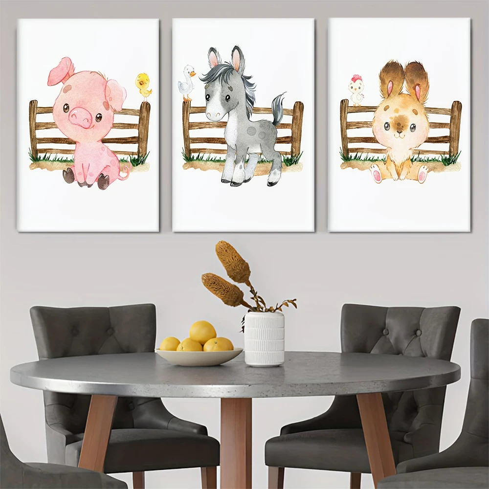 3 Cute Cartoon Pig … - image