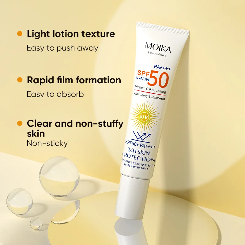 

Vitamin C Refreshing Whitening Sunscreen Long-lasting Sun Protection Without Fear of Tanning UVA/UVB SPF 50+, 25g