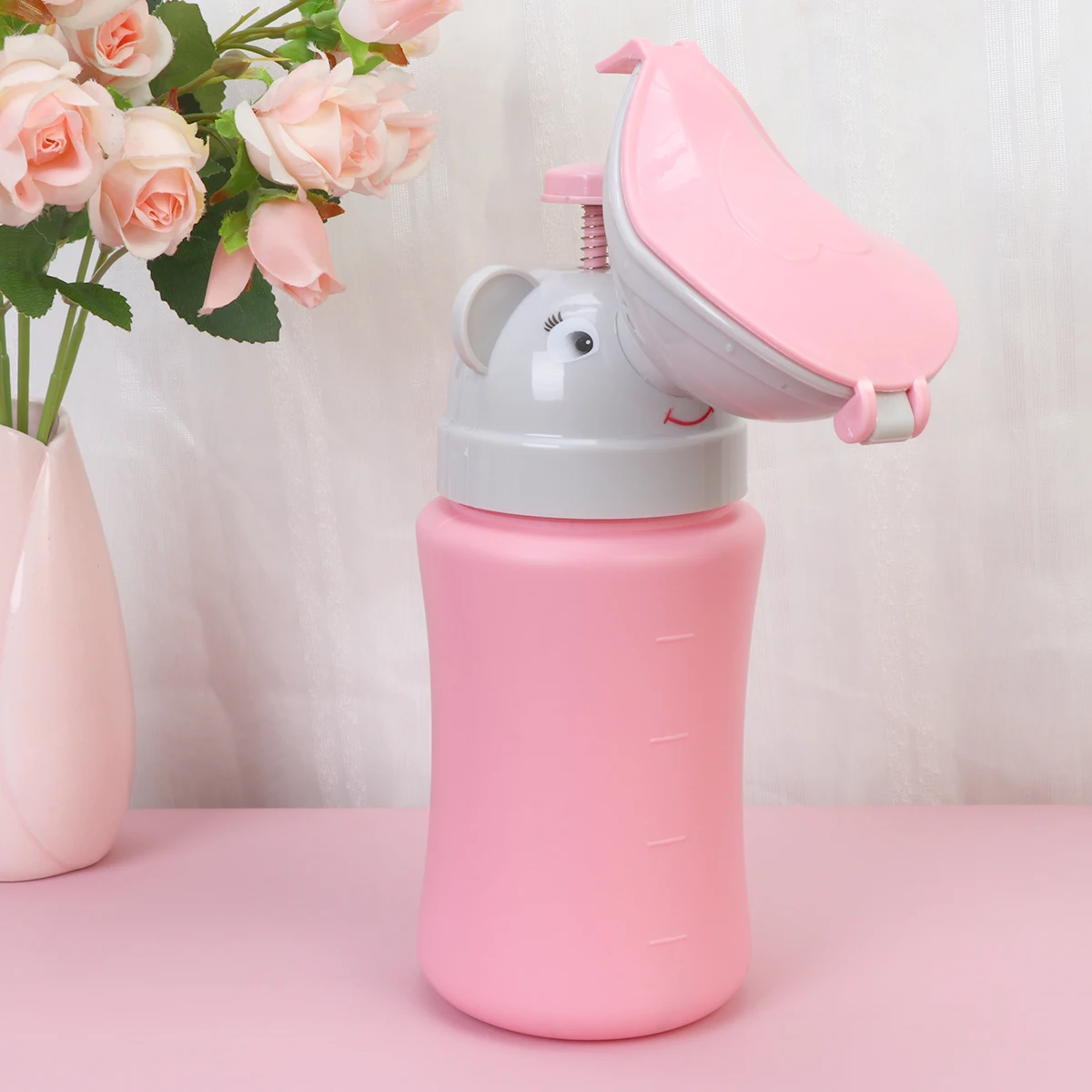 

1pc Creative Car Urinal Bottle Lightweight Portable Potty Emergency Toilet Cartoon Design Leakproof For Car