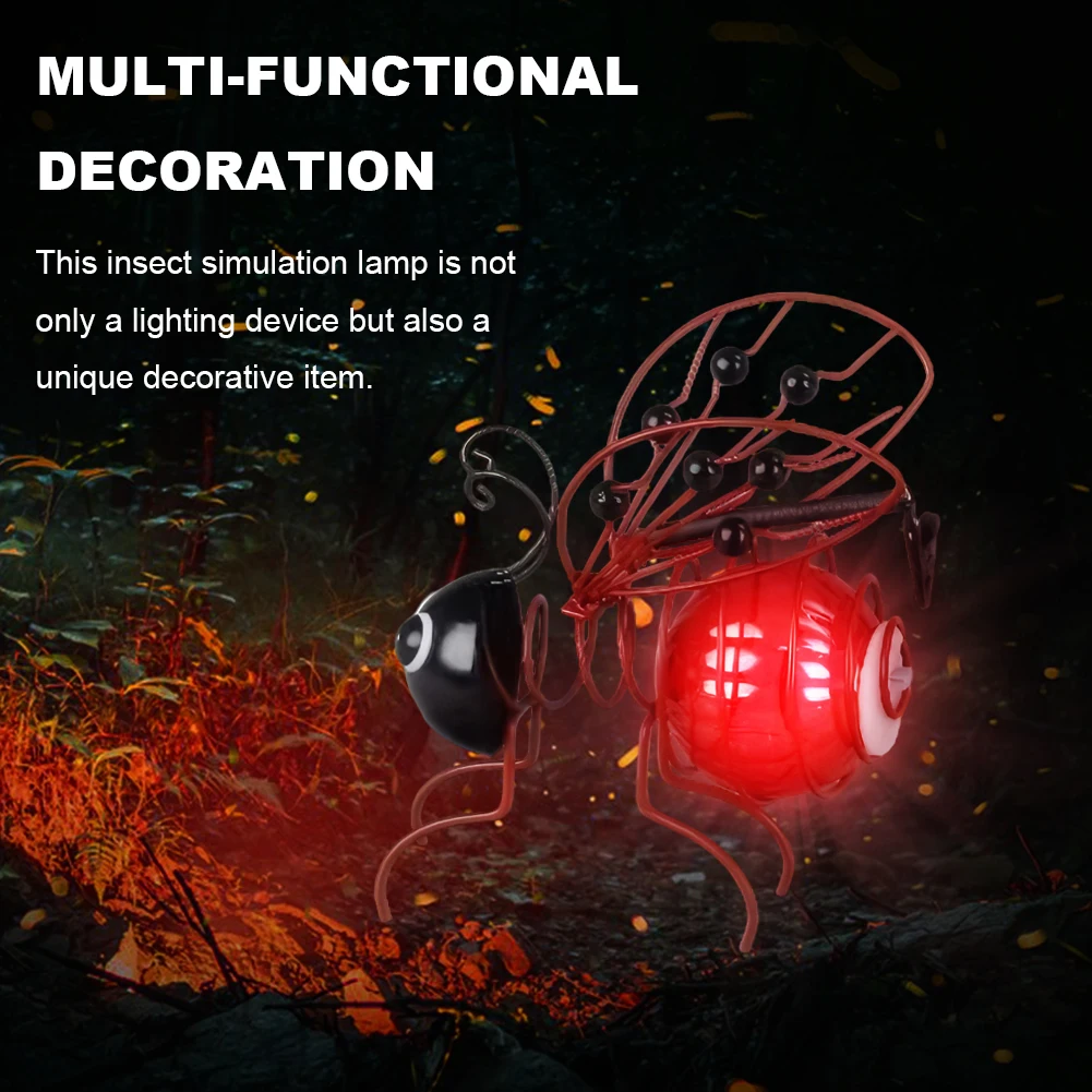 

Подвесной садовый светильник на солнечной энергии, декоративная уличная фигурка, металлический светильник с летающими насекомыми, подвесной светильник для патио, балкона, двора