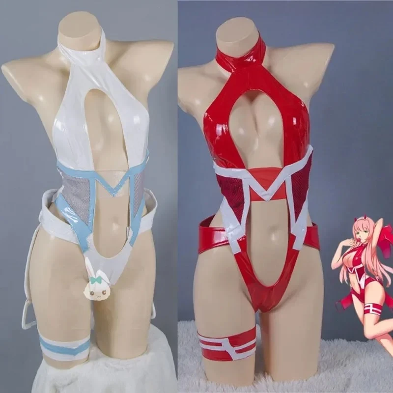 

2025 DARLING in the FRANXX ZERO TWO 02 и 015 Ичиго Косплей Костюм Женские сексуальные кожаные комбинезоны Комплекты для косплея Костюмы для вождения