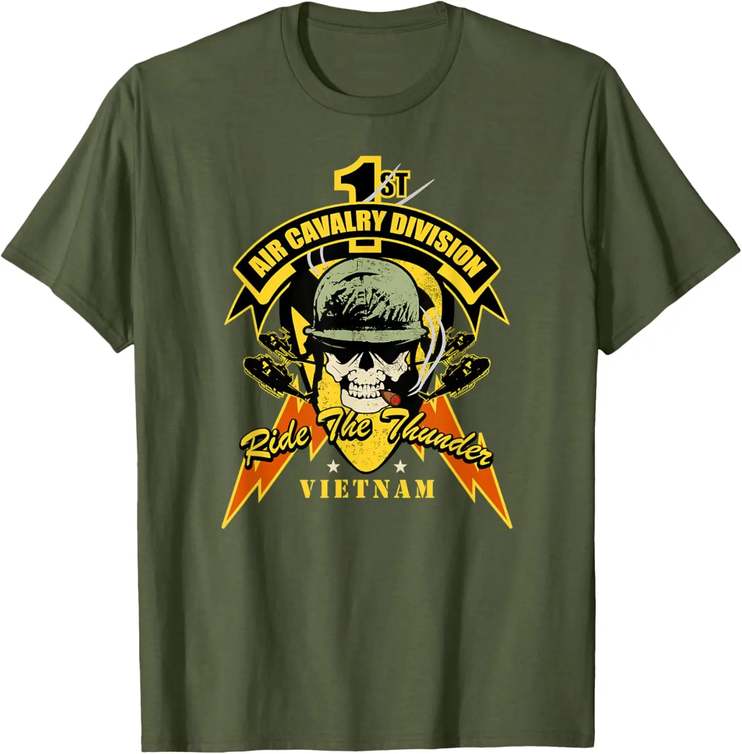 1ª División De Caballería French Army Men T-Shirt Short Sleeve Casual 100% Cotton Shirts