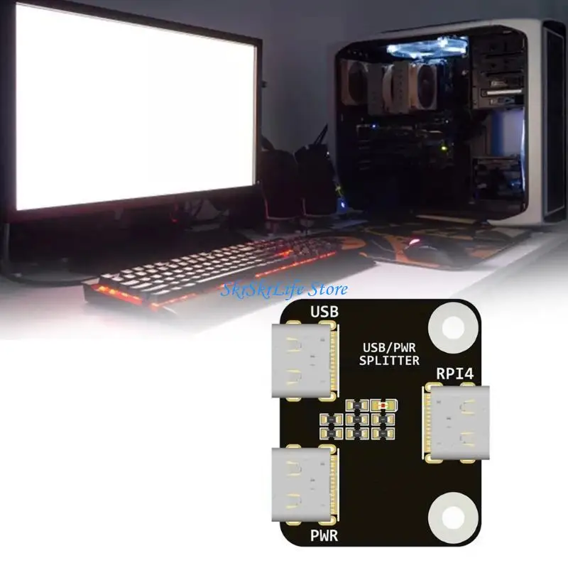 

E65E USB/Power Splitter Эффективное распределение мощности для RPI Blikvm и Pikvm