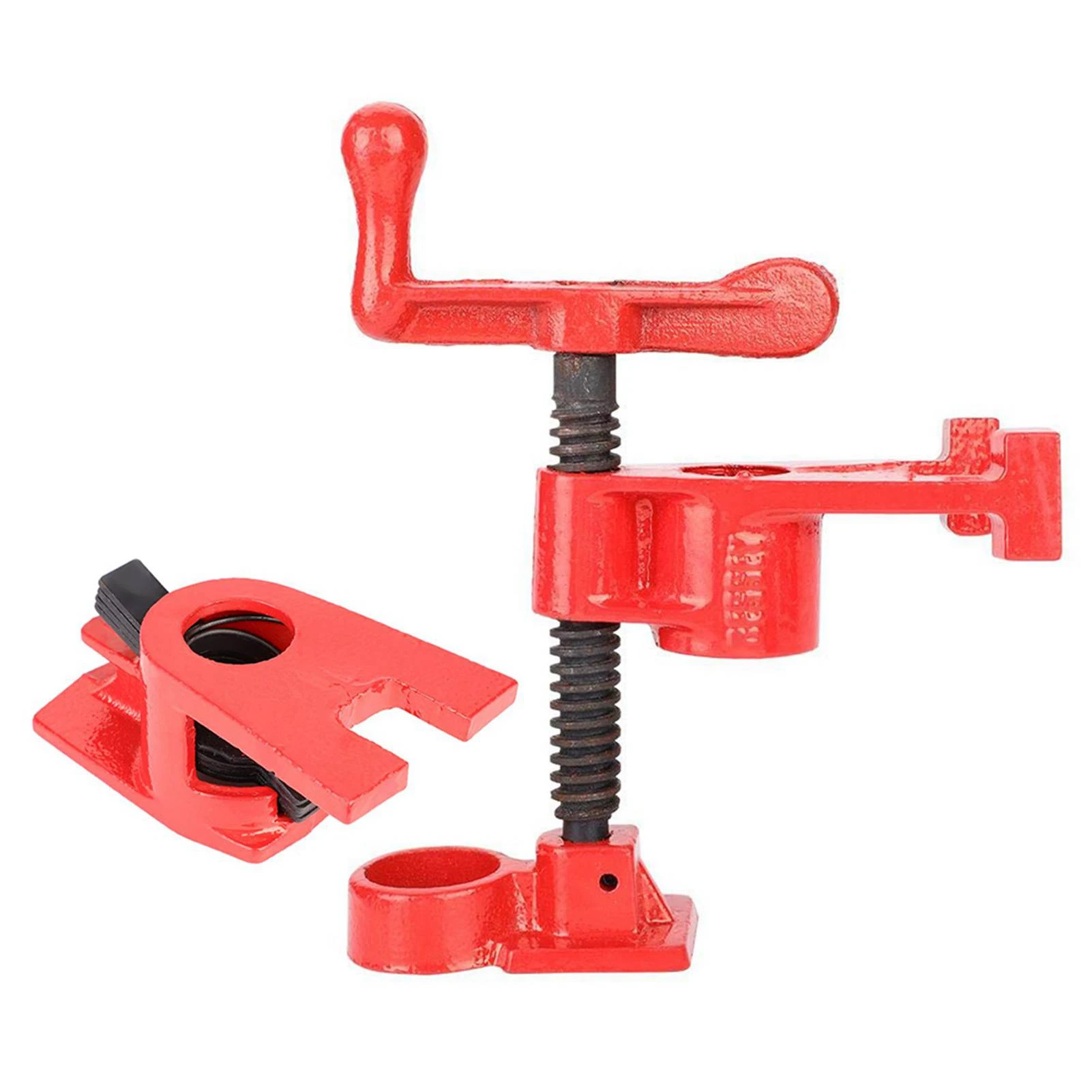 

4 Set 26.5mm Quick Release Heavy Duty Wide Base Iron Wood Metal Clamp Set Woodworking Workbench Woodworking Workbench