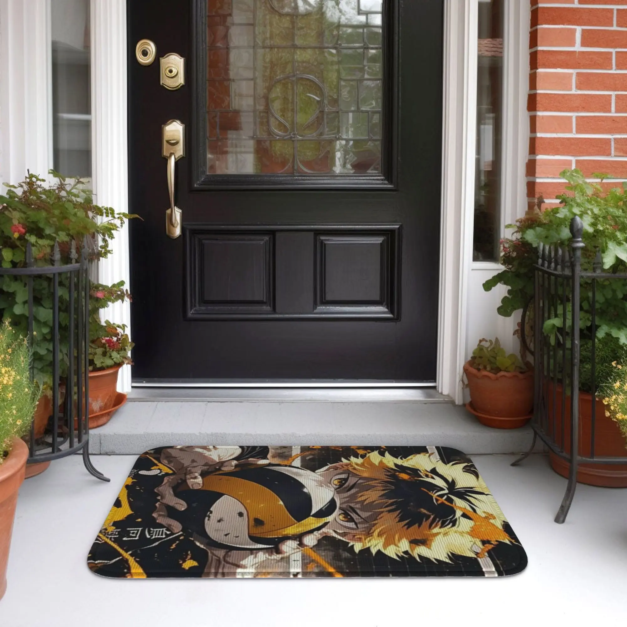 Haikyuu Anime Volleyball Team Doormat Washable Carpet Rug Kitchen Entrance Home Floor Mat for Living room Footpad Mats